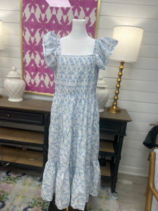 French Rose Smocked Dress