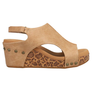 Carley Taupe Smooth Leopard