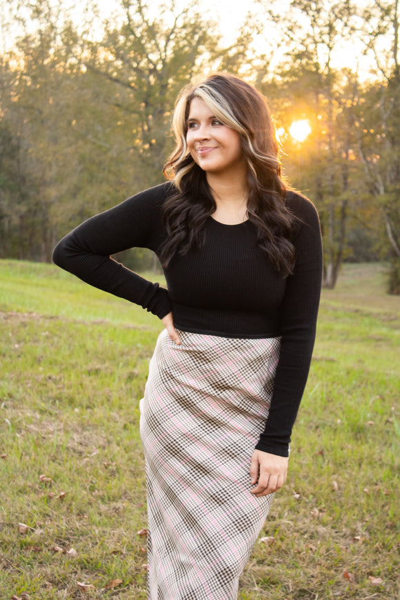 Effortless Elegance Brown Skirt