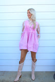 Small Town Romper Pink