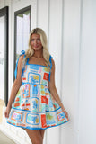Paradise Print Mini Dress