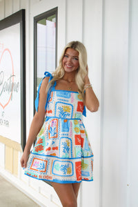 Paradise Print Mini Dress