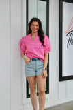 Colette Rosette Top Pink