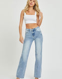 Kylie Jeans-Mid Rise Straight Jeans