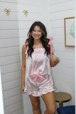 Pink Bow Tie Top Pjs