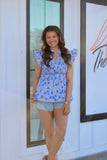 Hot Stuff Top Blue