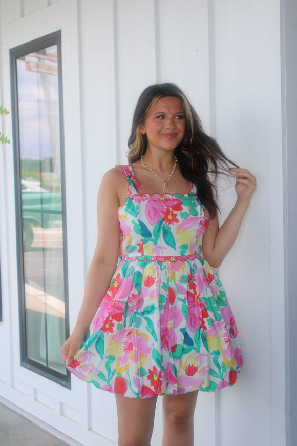 Picking Flowers Mini Dress