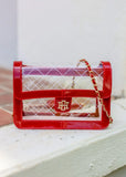 Quinn Quilted Clear Bag