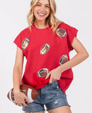 Football Sweater Top