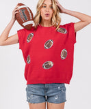 Football Sweater Top