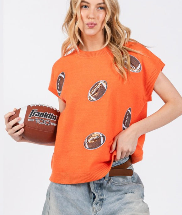 Football Sweater Top