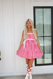 Speak Up Dress-red