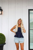 On The Plains Top-navy