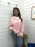 Pink Drink Striped Top