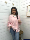 Pink Drink Striped Top