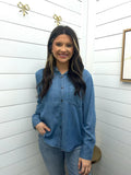 Just Believe Denim Top