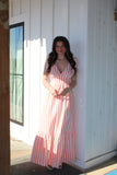 The Coral Stripe Dress