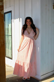 The Coral Stripe Dress