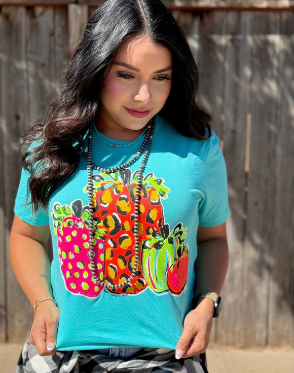 Neon Pumpkins Tee