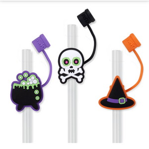 Halloween Witch Straw Topper Set