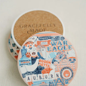 AU Ceramic Coaster Pack