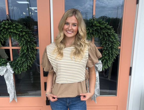 Shelly Striped Top