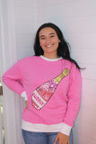 Pop The Bubbly Pink Sweatshirt