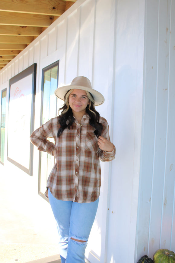 Sienna Plaid Button Up