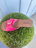 Reality-pink Patent Croco