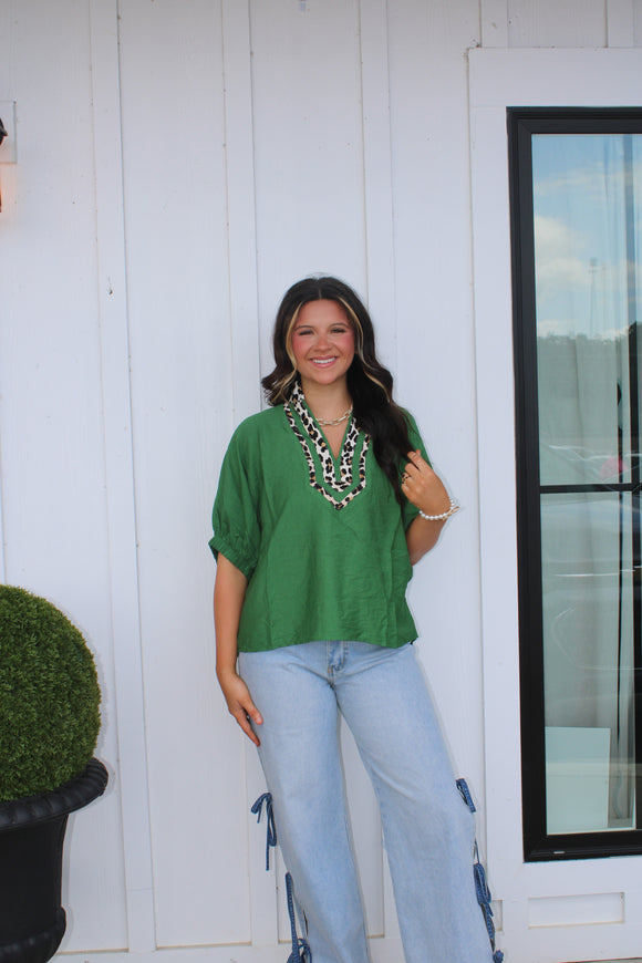 Autumn Bliss Top-green