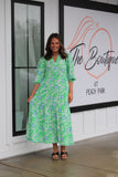Cameron Daisy Chain Dress Green