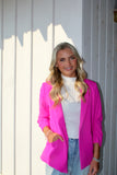 Not Casual Blazer Hot Pink