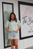 Colette Heirloom Top Green