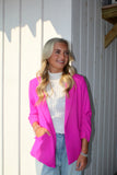 Not Casual Blazer Hot Pink
