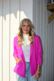 Not Casual Blazer Hot Pink