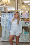 Annie Larkspur Short Set Blue