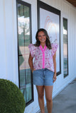 On My Level Top Pink