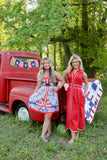 Going For It Dress Red