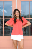 Heidi Coral Top