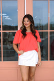 Heidi Coral Top