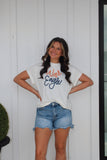 War Eagle Emily Top-white