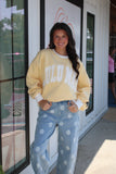 Lulu Mac Sweatshirt Butter/White