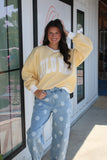 Lulu Mac Sweatshirt Butter/White