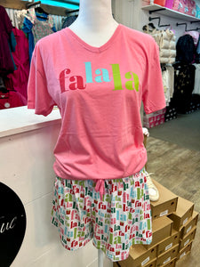 FaLaLa Pink Pajama Shirt