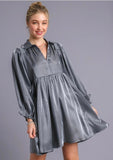 Gray Shimmer Dress