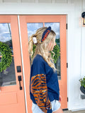 Millie Navy/Orange Sweatshirt