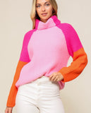 Pink/Orange Knit Sweater