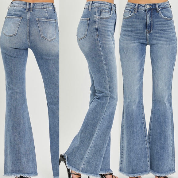HighRise Vintage Fray Jeans-Plus