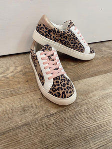Leopard Rose Gold Sneakers